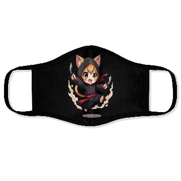 Discover Chibi Ninja Cat Face Masks