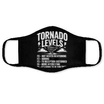 Discover Tornado Levels Meteorology Storm Chasing Face Masks