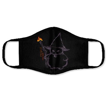 Discover Magic is my cattitude Face Masks