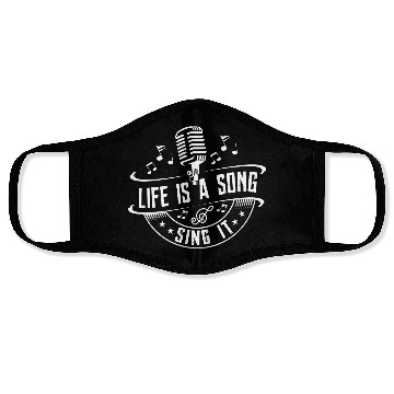 Discover Life Is A Song Sing It Singer Singing Face Masks