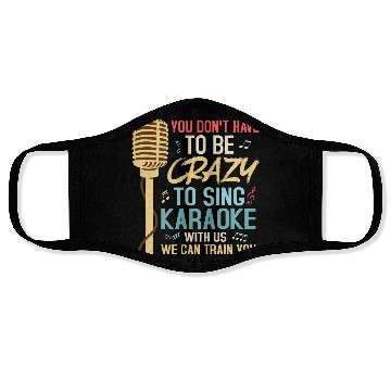 Discover Crazy To Sing Karaoke Singer Singing Face Masks