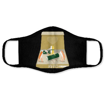 Discover Funny sushi box Face Masks