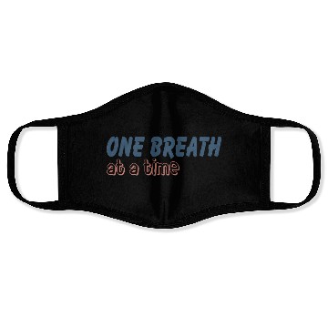 Discover One Breath At A Time Runner Running Mindful Breath Face Masks