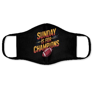 Discover Sunday is for champions Face Masks