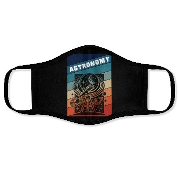 Discover Astronomy Retro Style Face Masks
