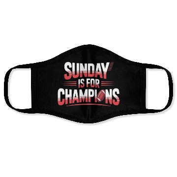 Discover Sunday is for Champions Face Masks