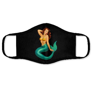 Discover Classic Vintage Mermaid Pinup Face Masks