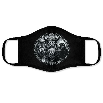 Discover Viking Warrior Man Odin Thor Norman Walhalla Face Masks