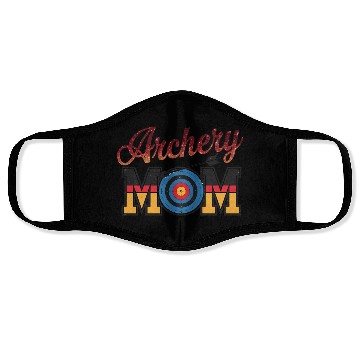 Discover Archery Mom - Bullseye Mom Face Masks