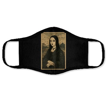 Discover Gothic Geisha Mona Lisa Ukiyo-e Portrait with Face Masks