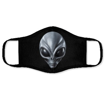 Discover Real Grey Alien Extraterrestrial Face Face Masks