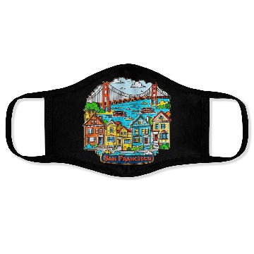 Discover San Francisco Face Masks