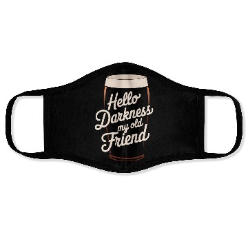 Discover Hello Darkness My Old Friend Face Masks