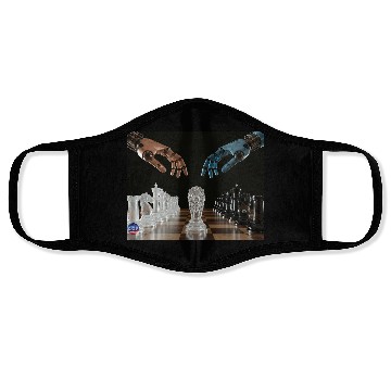 Discover Crystal Robotic Chess Clash Face Masks