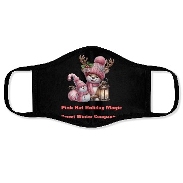 Discover A Pink Winter Wonderland Face Masks