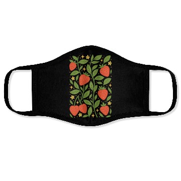 Discover Strawberry Garden Pattern Face Masks