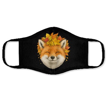 Discover Autumn Fox Smile Face Masks