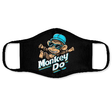 Discover Cool Monkey Do – Fun Cartoon Streetwear Design Face Masks