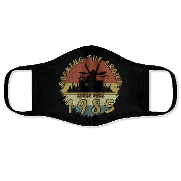 Discover 40th Birthday Rocking the crowd DRM 07/1985 Face Masks