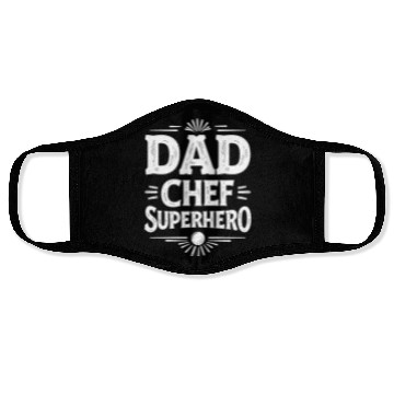 Discover Dad Chef Superhero – Papa Cook Father Face Masks