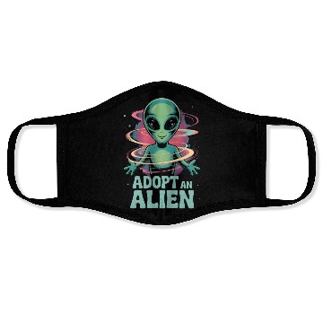 Discover Adopt An Alien Funny Alien Lover Gifts Face Masks