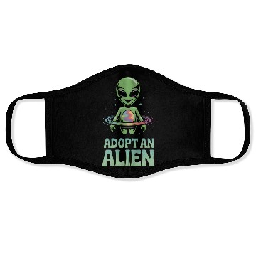 Discover Adopt An Alien Funny Alien Lover Gifts Face Masks