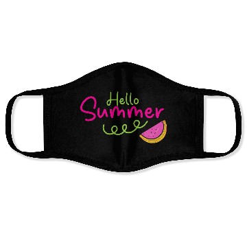 Discover Hello Summer Cute Watermelon Face Masks