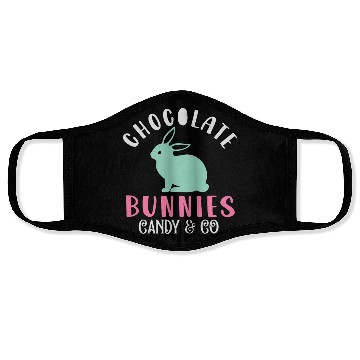 Discover Chocolate Bunnies Candy & Co Happy Easter Holiday Face Masks