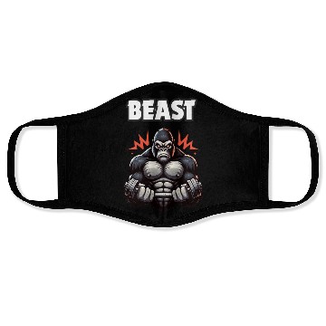 Discover Beast Gym Gorilla – Motivational Face Masks"