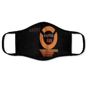 Discover happy easterday 1- Clean & Festive Spring Design. Face Masks