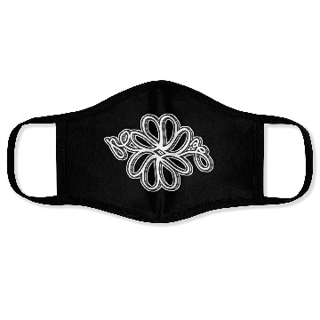 Discover Black and white wildflower1 Face Masks