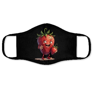 Discover Funny Strawberry Strawberries Fruits Face Masks