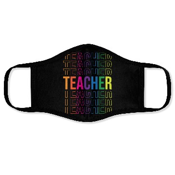 Discover Stacked Teacher Back To School Face Masks