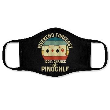 Discover Weekend Forecast Pinochle Face Masks