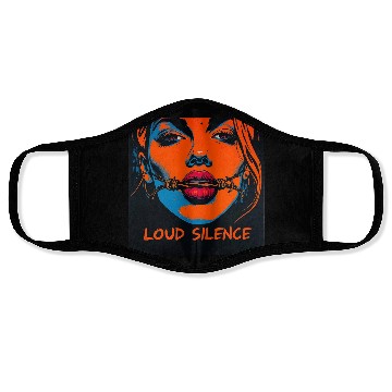 Discover Loud Silence Psychedelic Face Masks