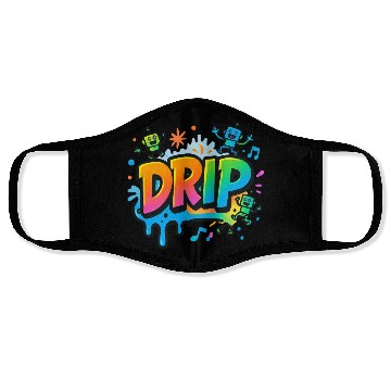 Discover DRIP Graffiti Robot Face Masks – Fun Streetwear Style