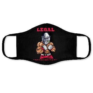 Discover Legal Representative Boxing Gorilla – Power & Jus Face Masks