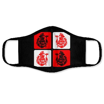 Discover Fire Brigade - Courage In Action Face Masks
