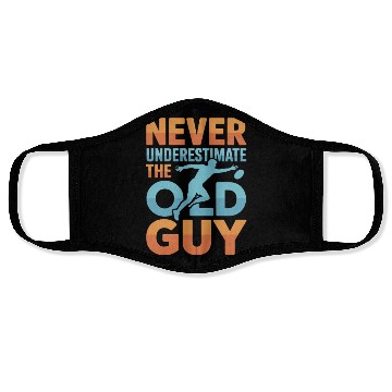 Discover Never Underestimate The Old Guy Frisbee Golf Face Masks