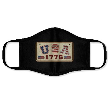 Discover USA 1776 VINTAGE Face Masks