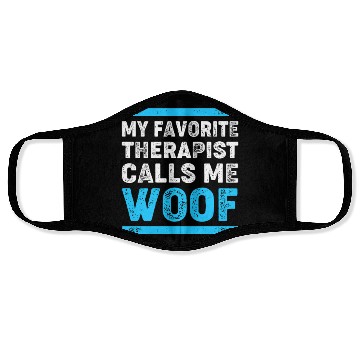 Discover Therapy Dog Lover Psychology Face Masks