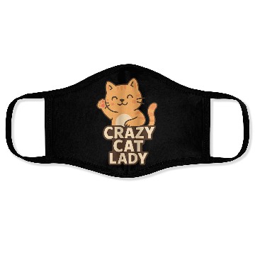 Discover Crazy Cat Lady – Cute Cat Lover Design Face Masks