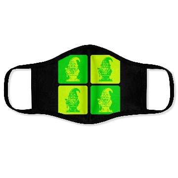 Discover Garden Gnomes With Ax - Mystical And Powerful Face Masks