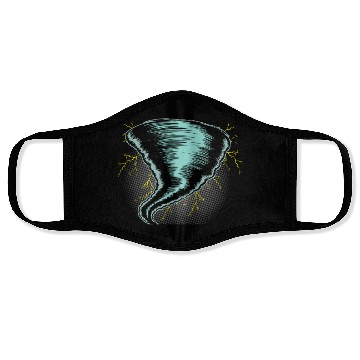 Discover Tornado Storm Chaser Weather Meteorologist Tornado Face Masks