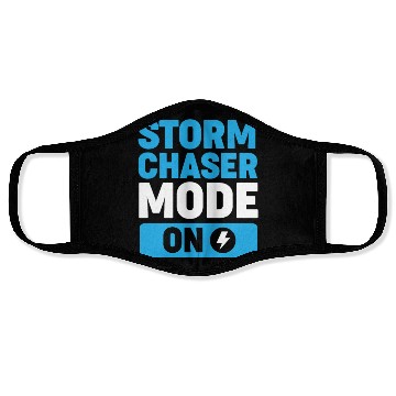 Discover Storm Chaser Weather Forecast Face Masks