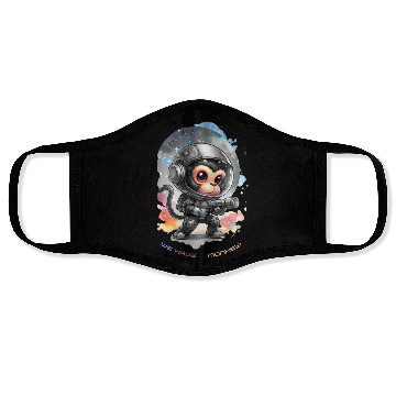 Discover Houston We Have A Monkey Face Masks