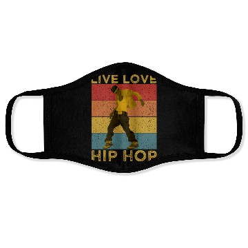 Discover Live Love Hip Hop Face Masks