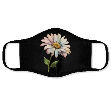 Discover Retro Daisy Flower Aesthetic Face Masks
