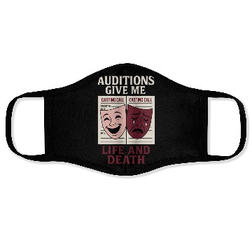 Discover Theater Kid Drama Club Musical Theater Nerd Stage Face Masks