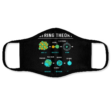 Discover Quantum Physics Science String Theory Face Masks